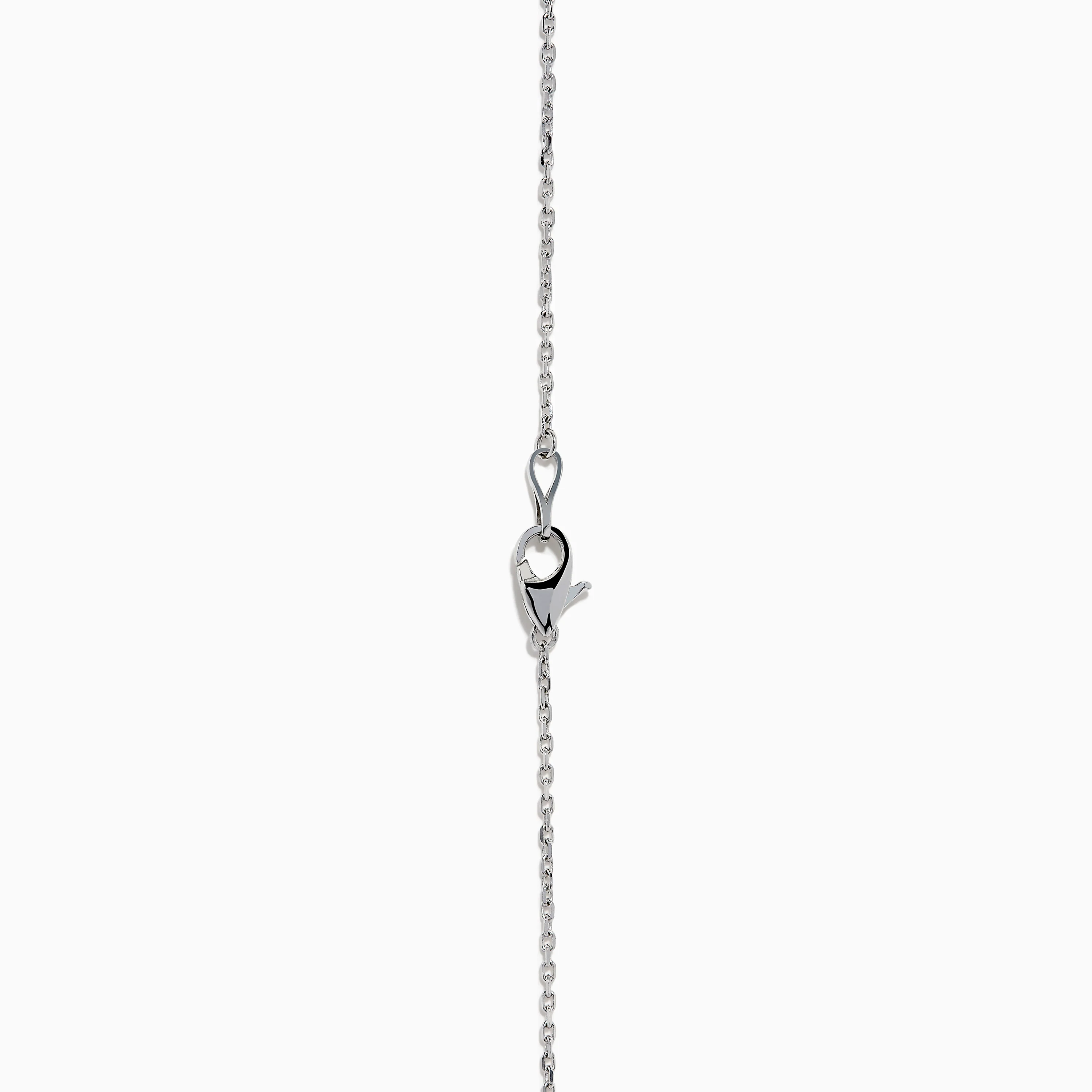 14K White Gold 36 Inch 2.00ct Diamond Station Necklace - Image 4