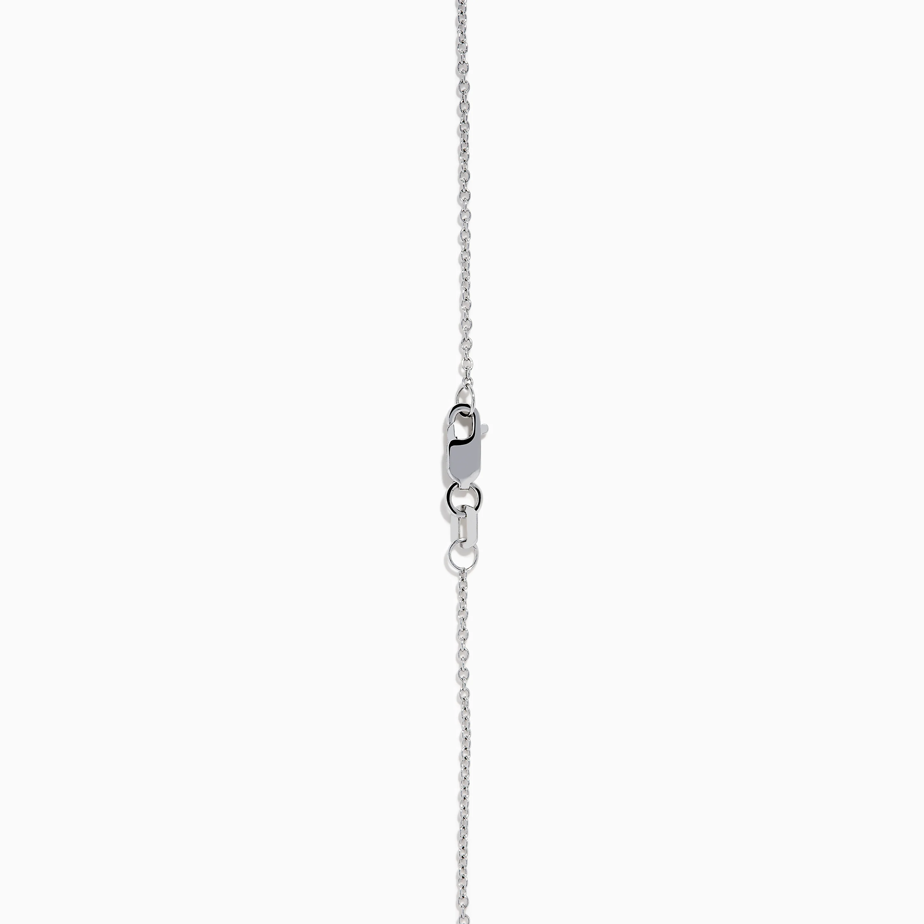 14K White Gold Diamond Bezel Halo Pendant - Image 4
