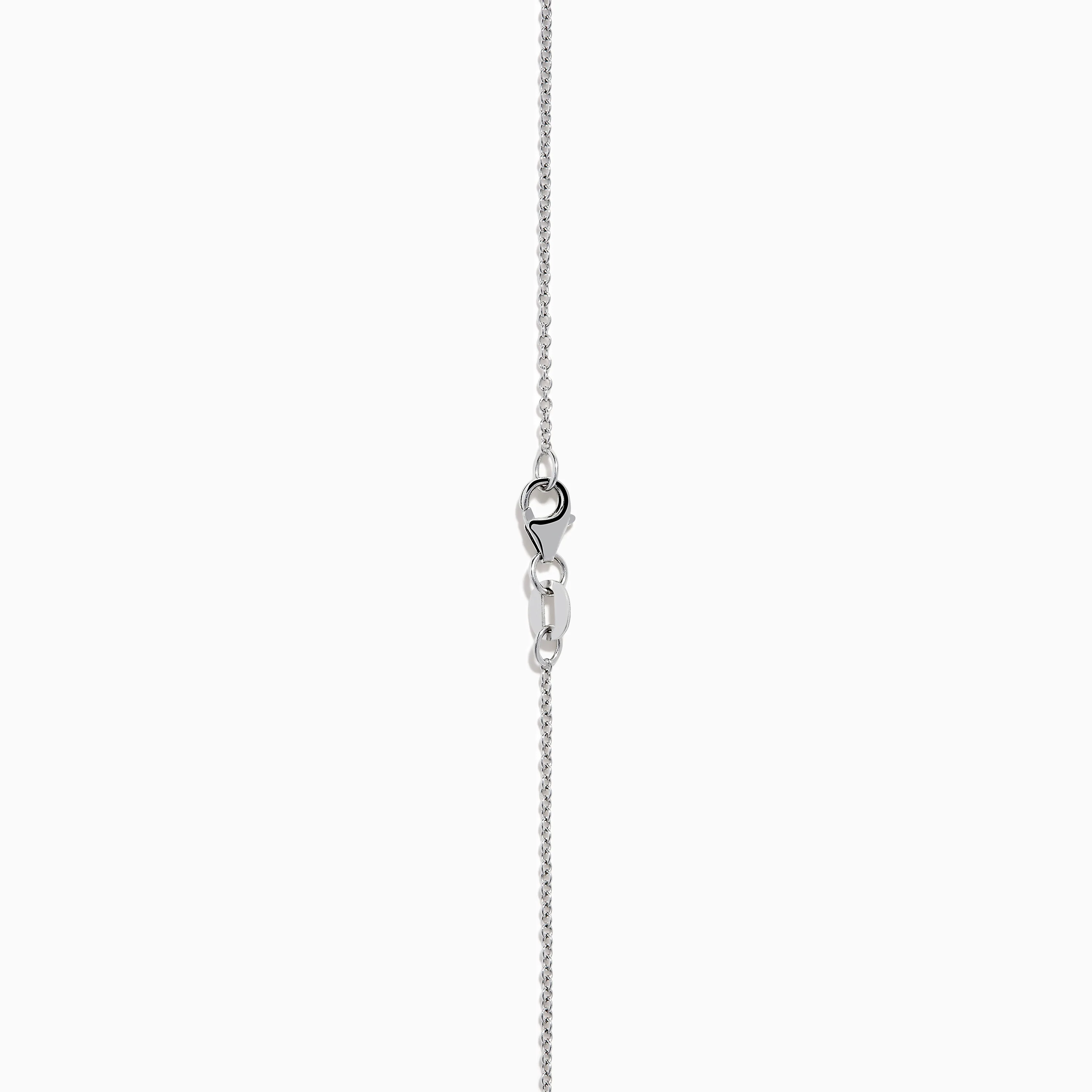 14K White Gold Pink Diamond Love Knot Pendant - Image 4