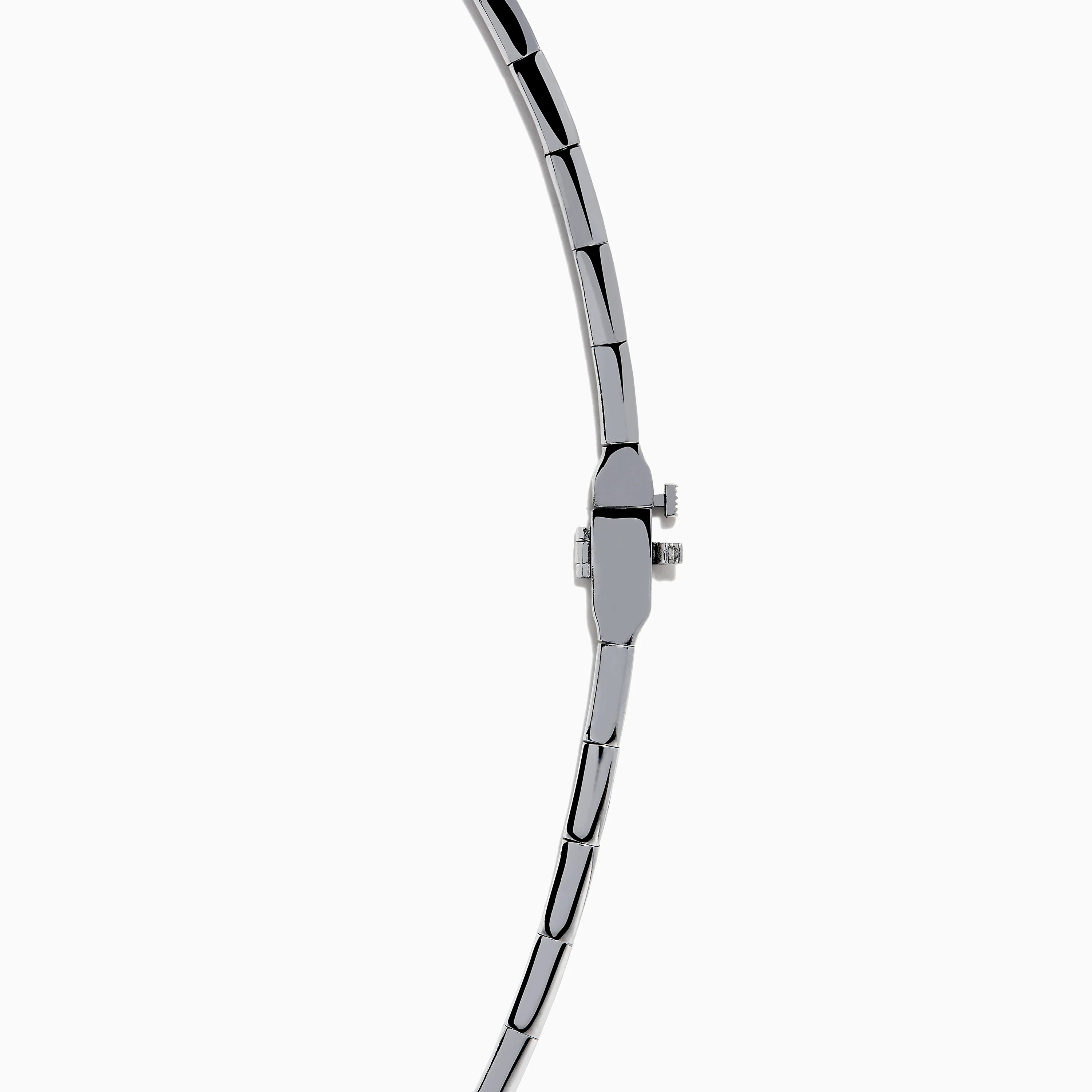 14K White Gold Tanzanite and Diamond Collar Necklace - Image 4