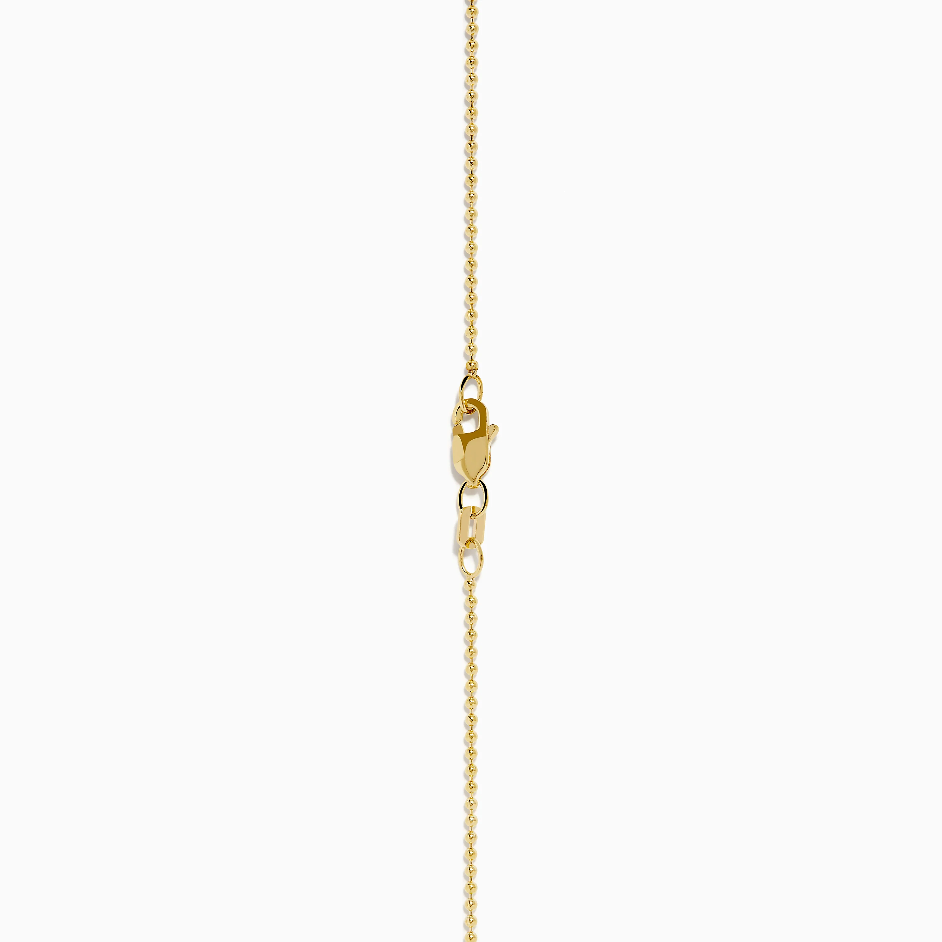 14K Yellow Gold Black Diamond Cross Pendant - Image 4