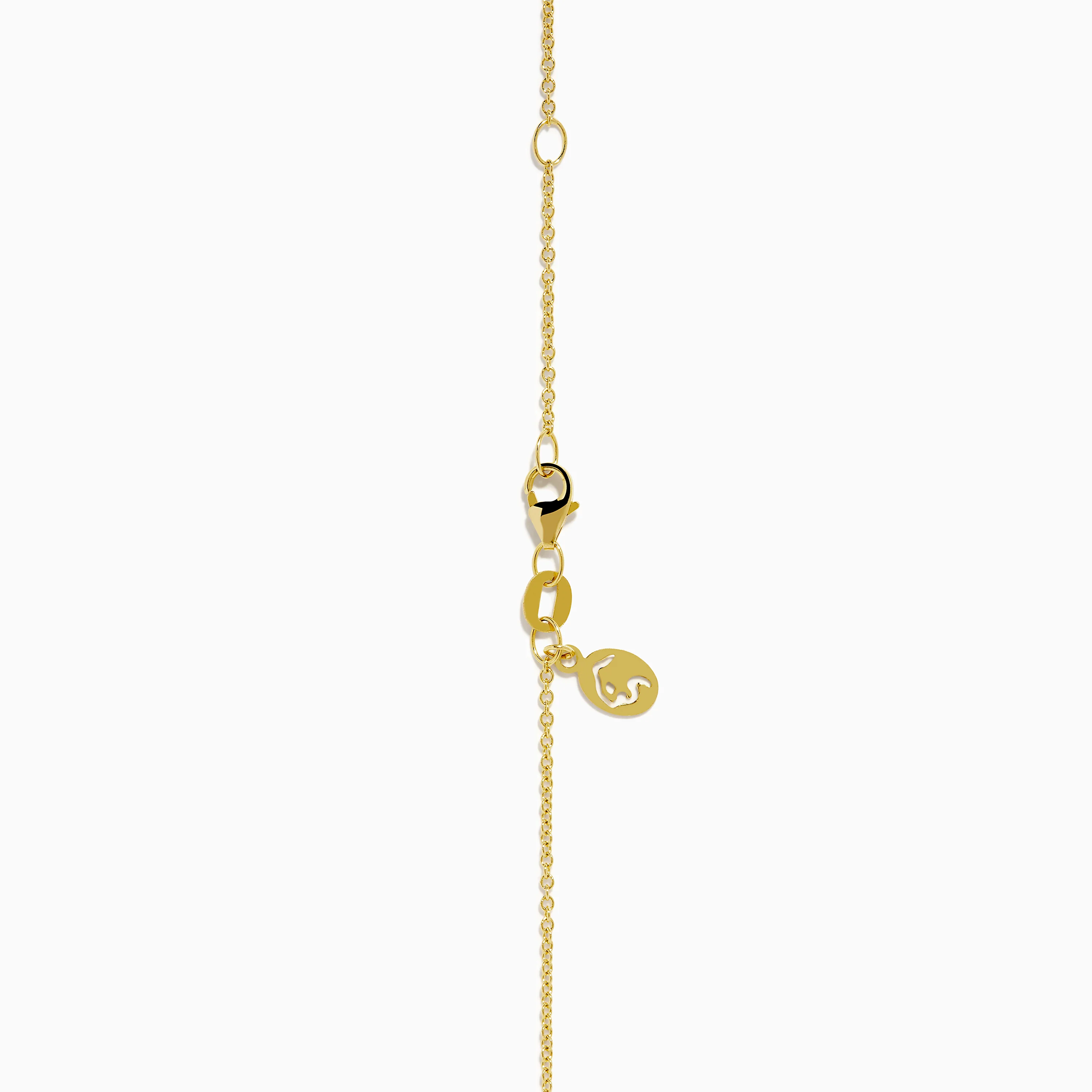 14K Yellow Gold Diamond Brushed Rose Flower Pendant Necklace - Image 4