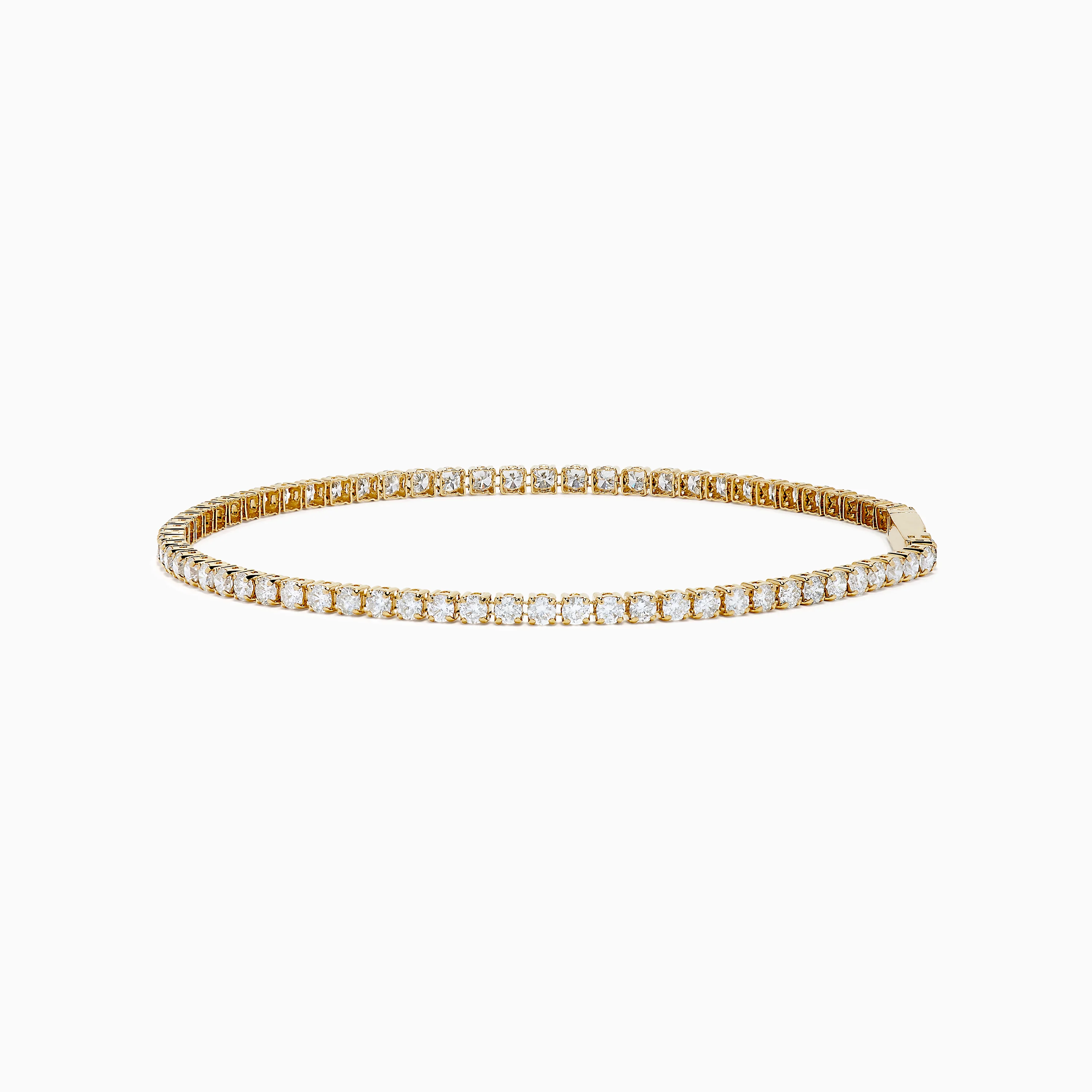 14K Yellow Gold Diamond Tennis Bracelet 2.33TCW