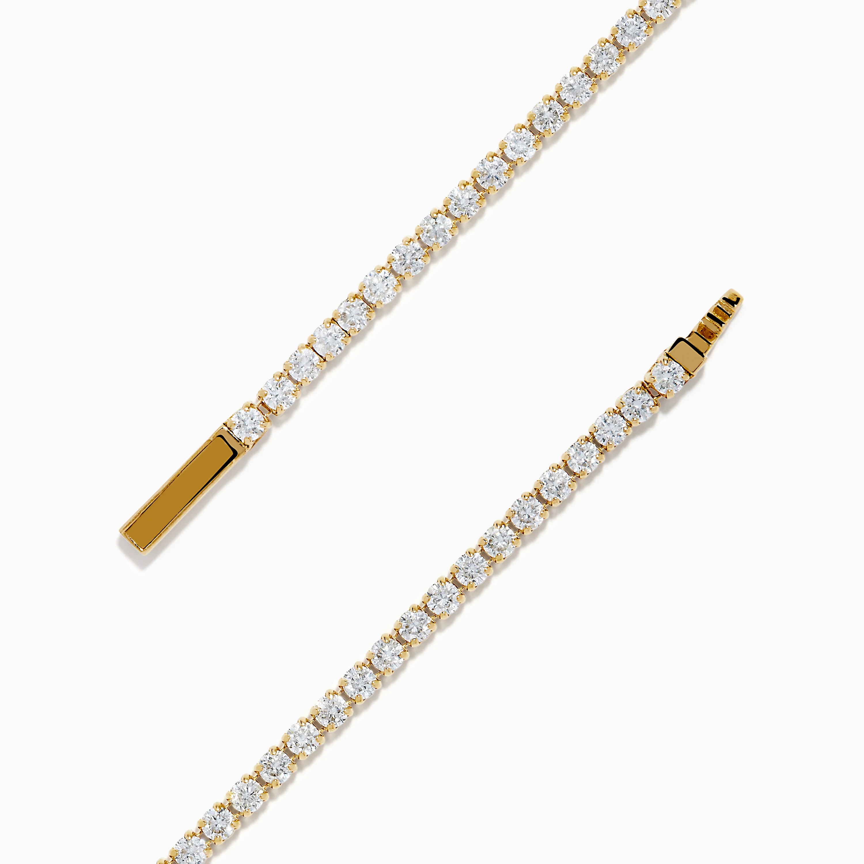 14K Yellow Gold Diamond Tennis Bracelet 2.33TCW - Image 4
