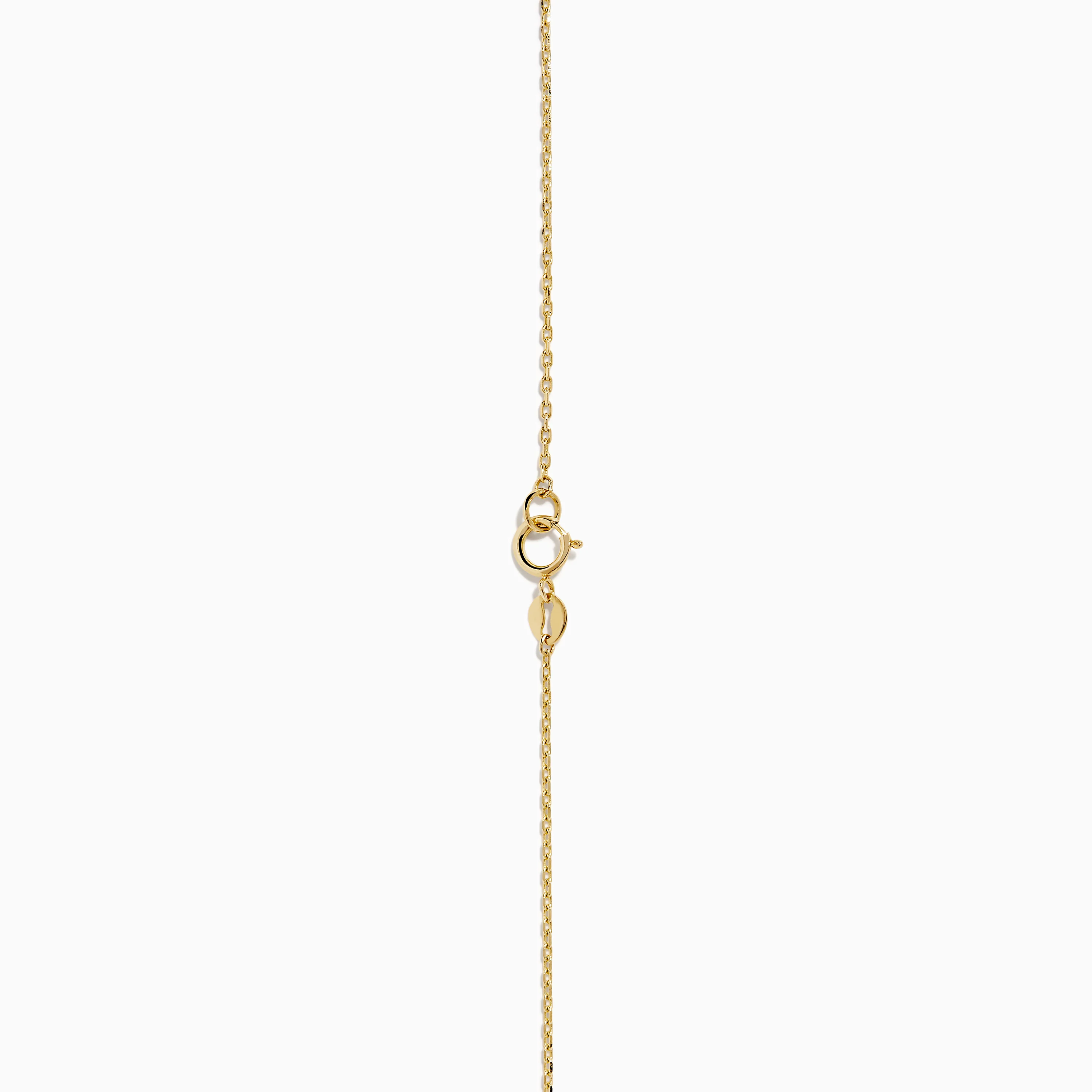 14K Yellow Gold Oval Charm Station Necklace - Image 4