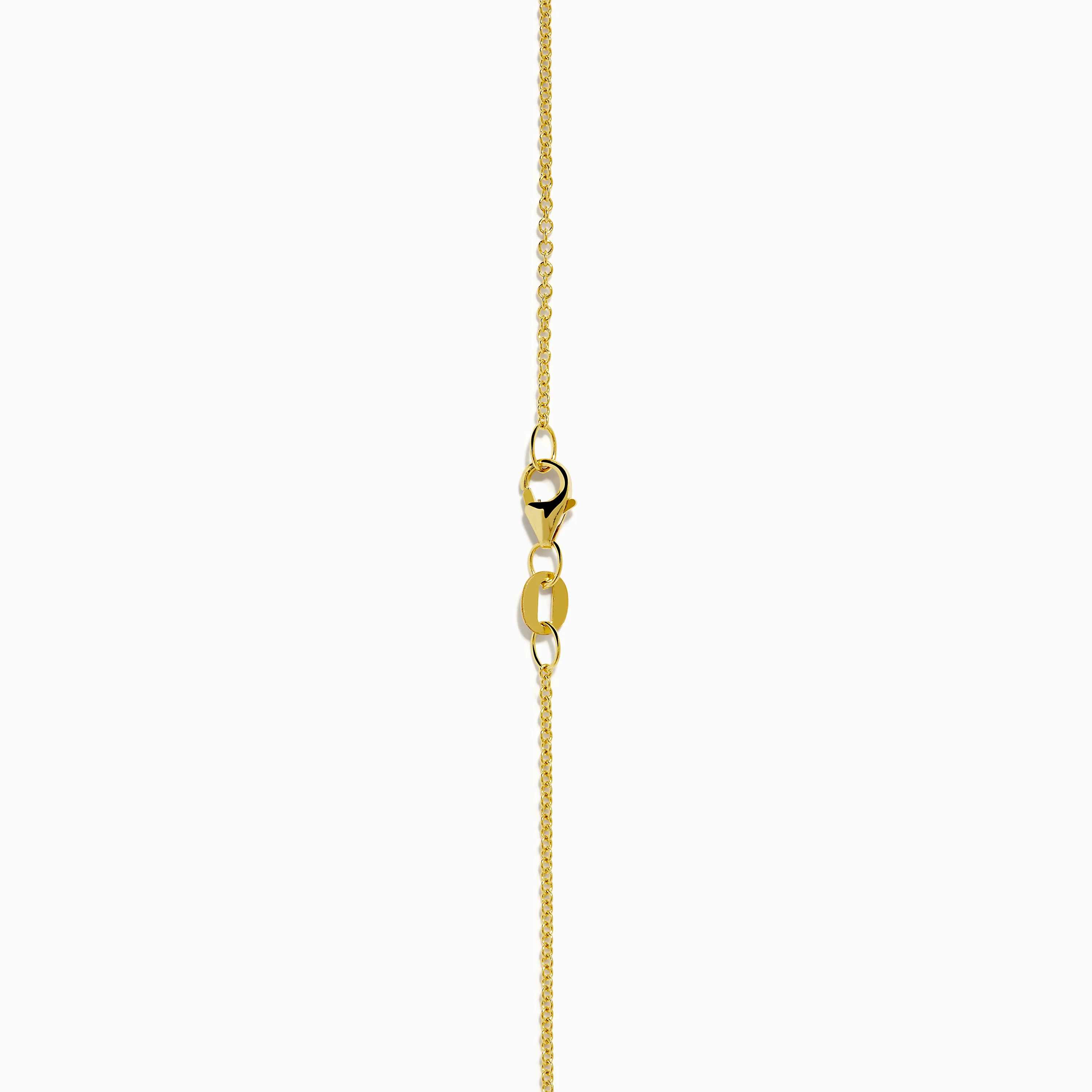 14K Yellow Gold Turquoise and Diamond Cross Pendant - Image 4