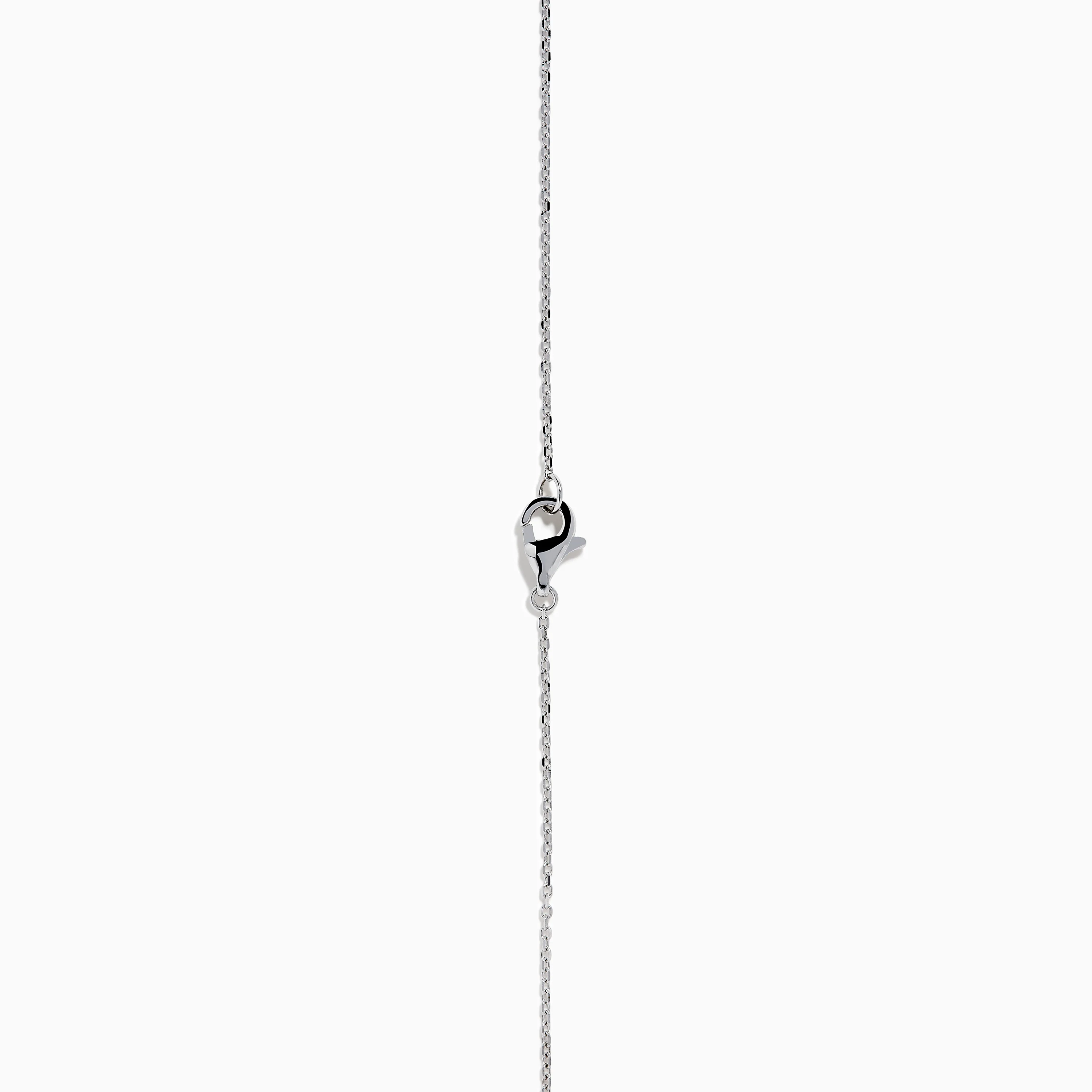 18K Two-Tone Gold Green and White Diamond Halo Necklace - Image 4