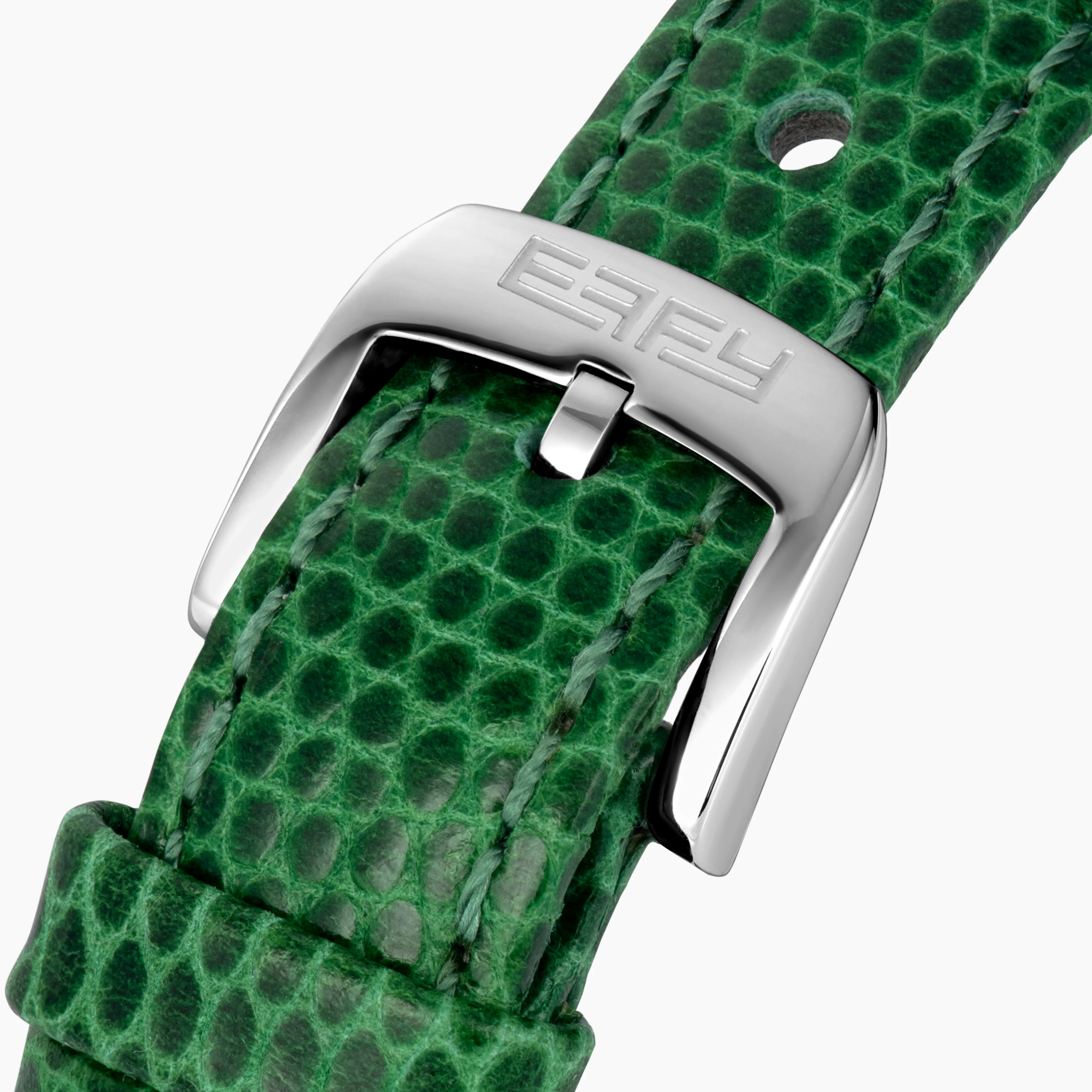 28MM Swiss Made Stainless Steel Cocktail Watch with Tsavorite and Diamonds - Image 5