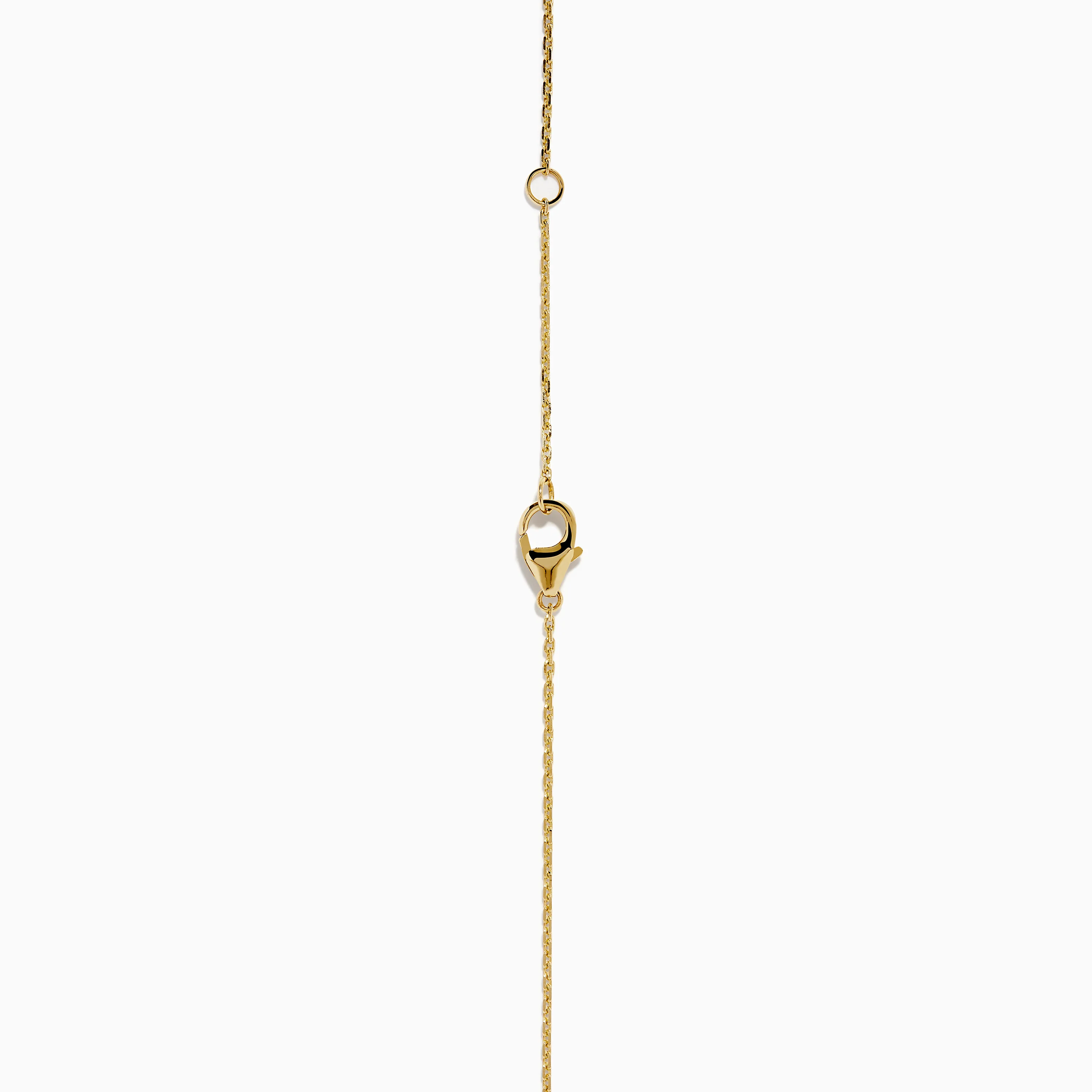 D'Oro 14K Yellow Gold Diamond Sunburst Collarbone Necklace - Image 4