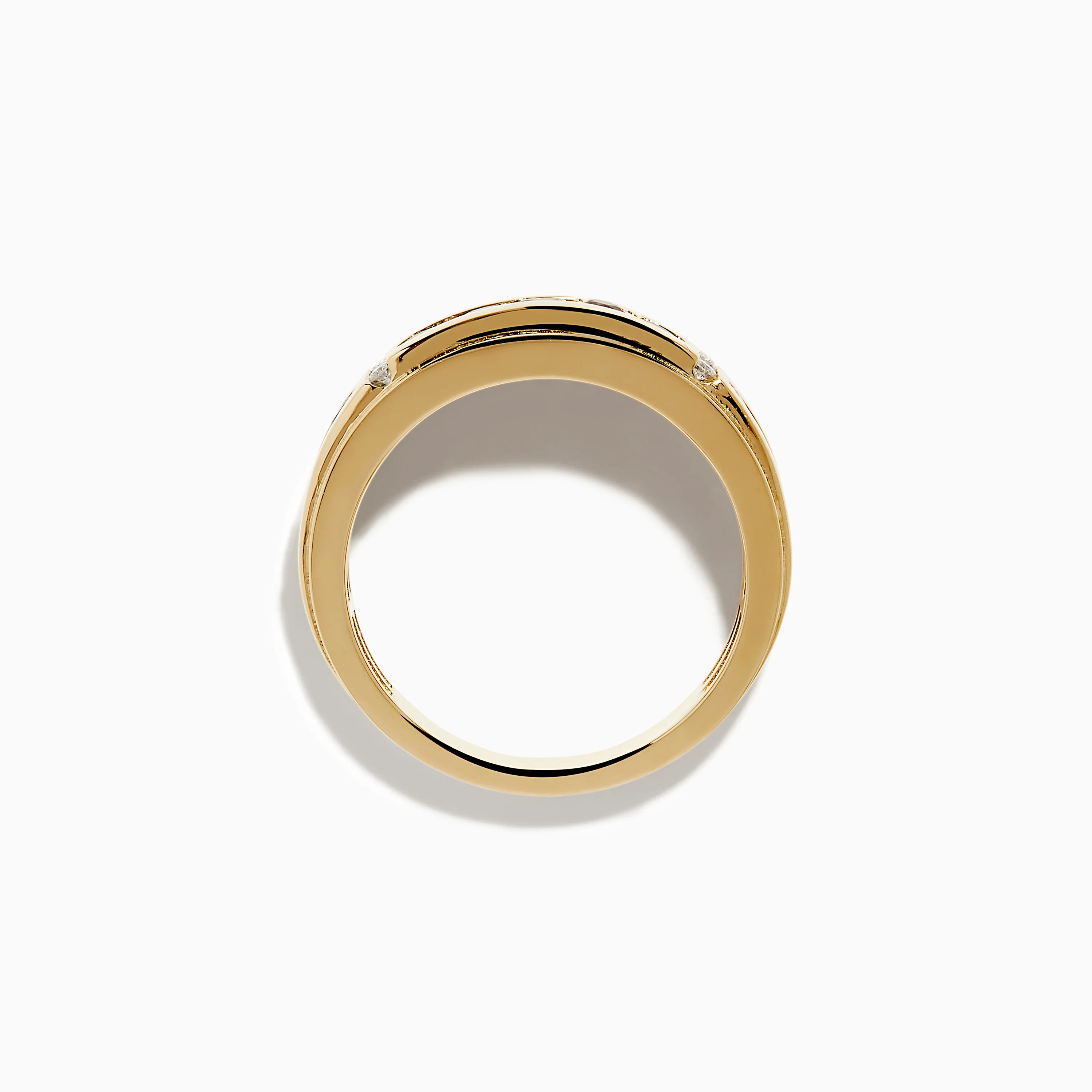 Effy Hematian Men's 14K Yellow Gold Alexandrite and Diamond Channel-Set Band - Image 3