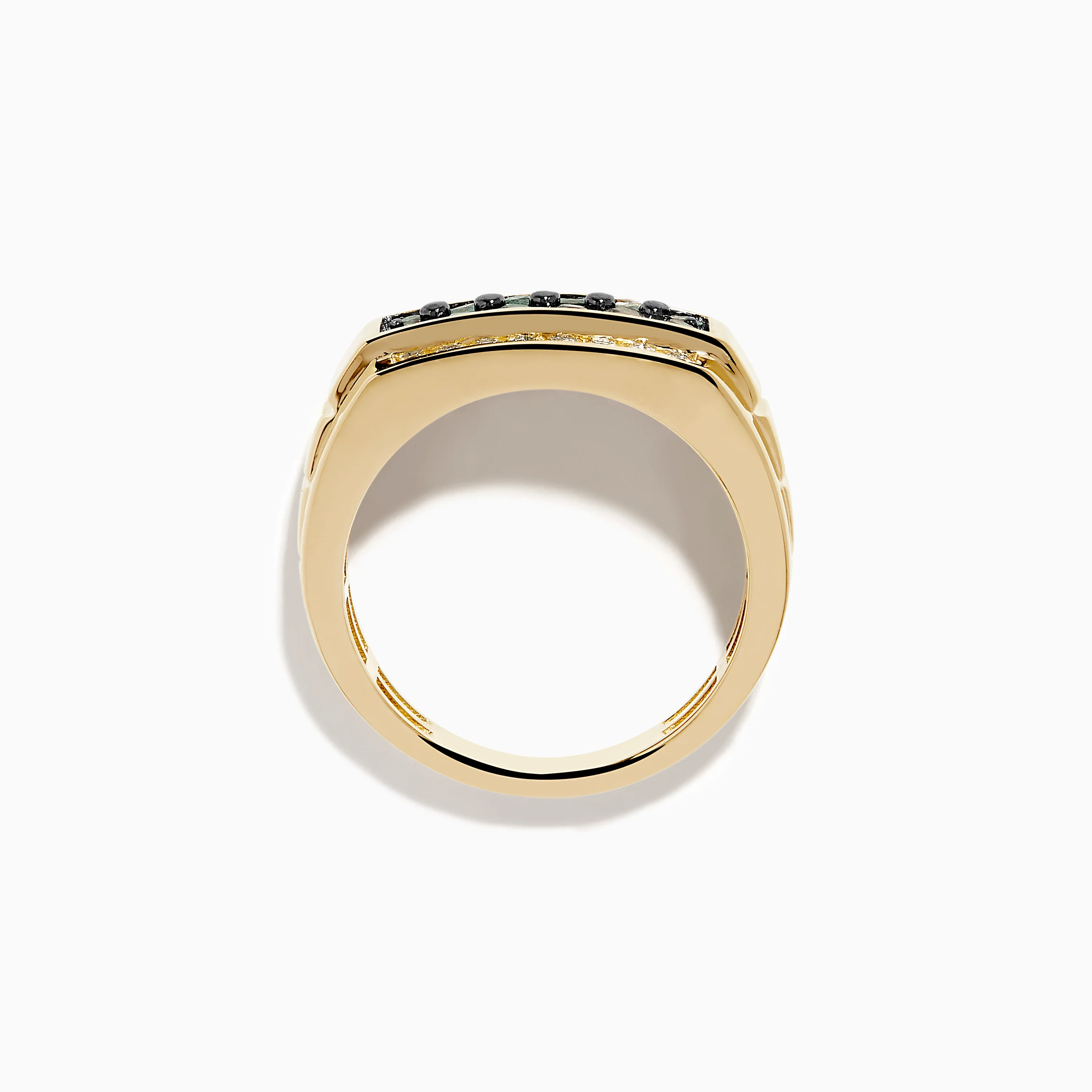 Effy Hematian Men's 14K Yellow Gold Alexandrite and Diamond Channel-Set Ring - Image 3