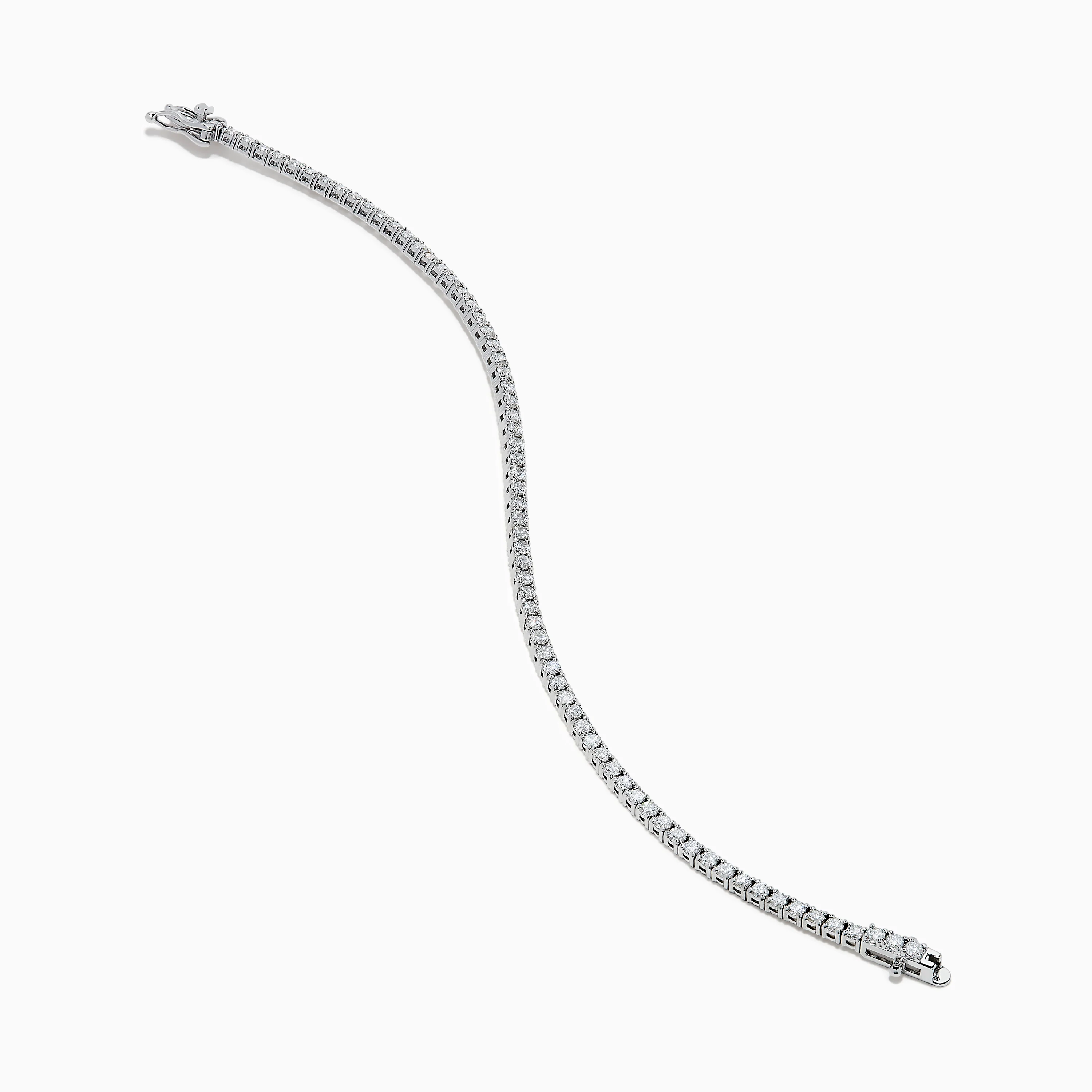 Lab Grown Diamond 2.95ct Tennis Bracelet in 14K White Gold - Image 2