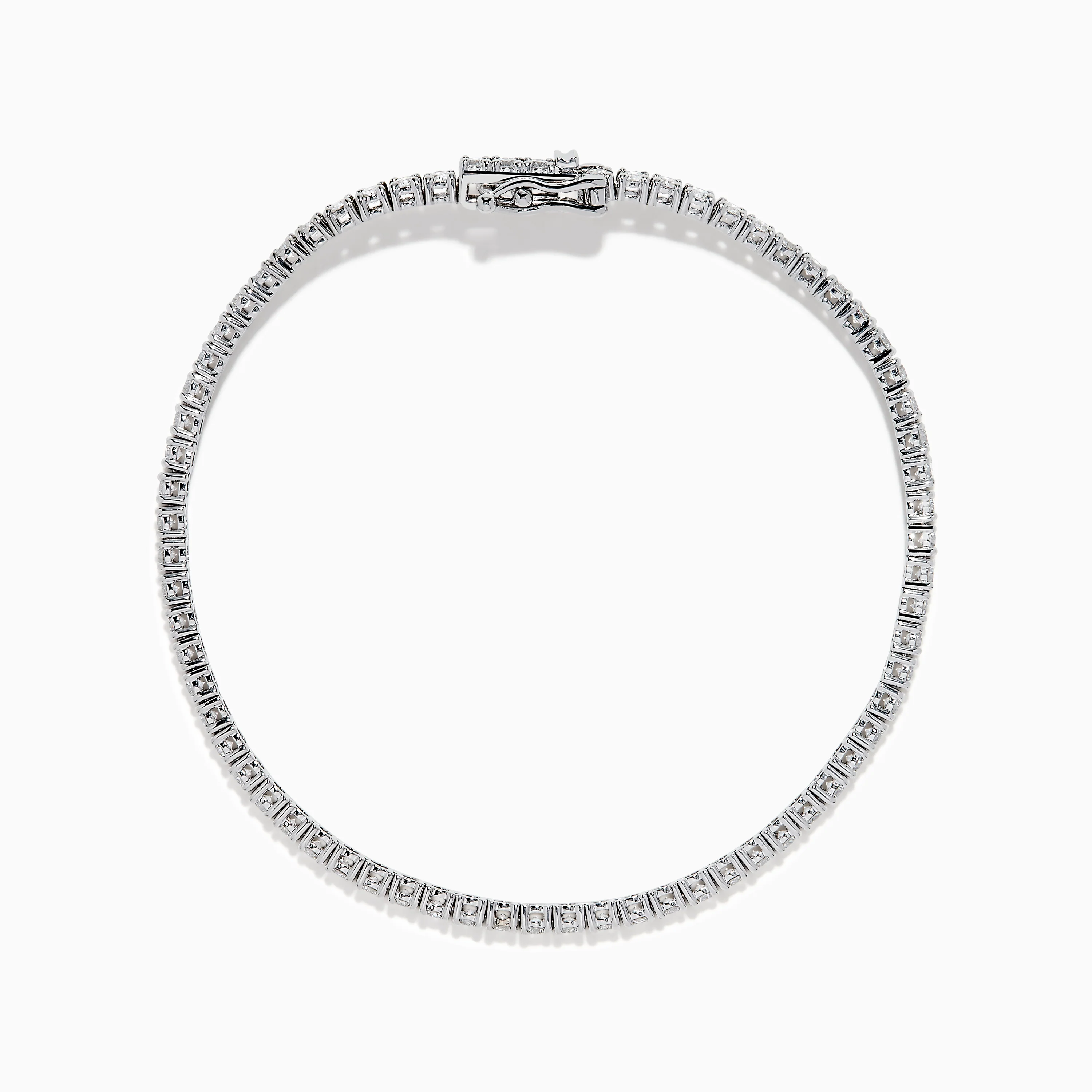 Lab Grown Diamond 2.95ct Tennis Bracelet in 14K White Gold - Image 3