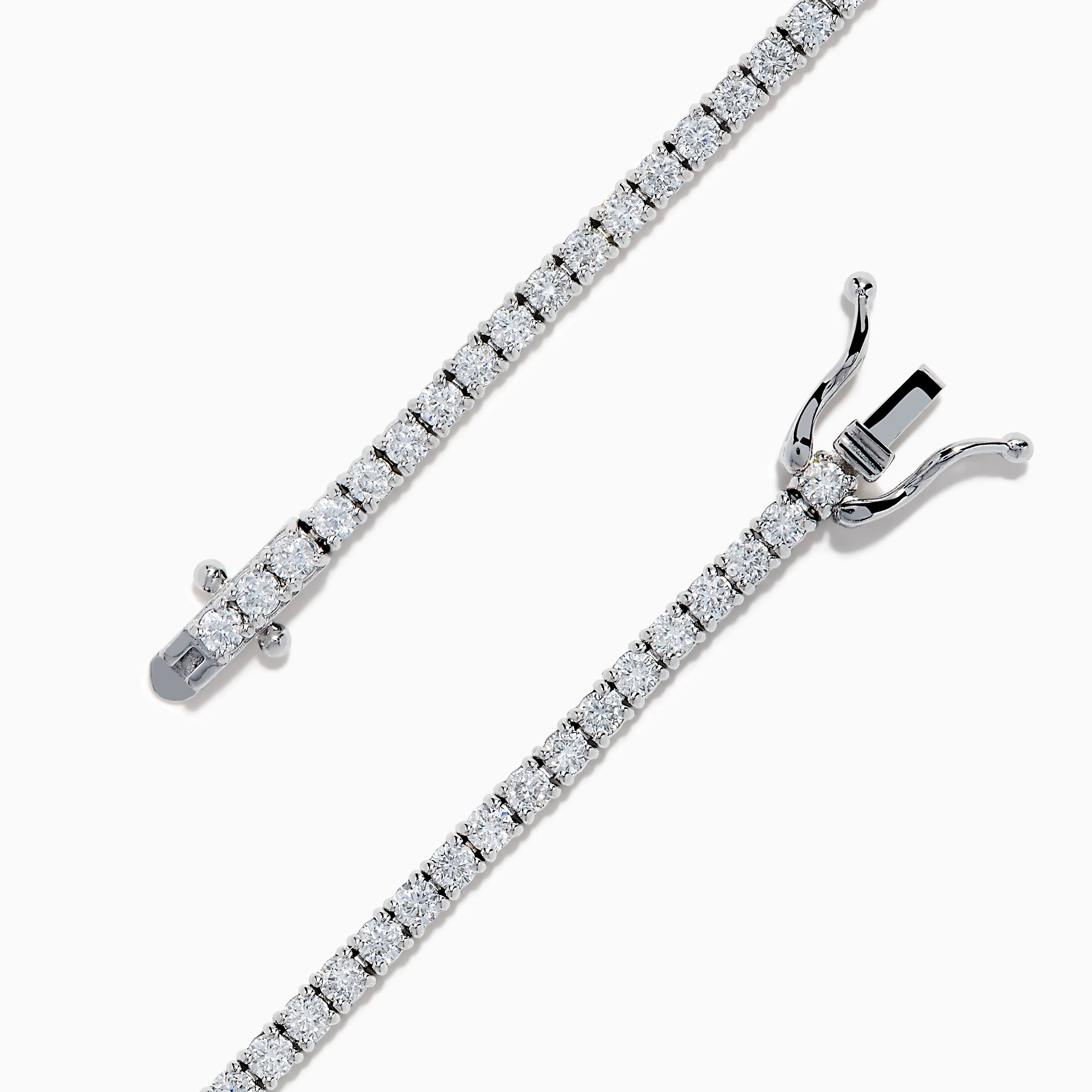 Lab Grown Diamond 2.95ct Tennis Bracelet in 14K White Gold - Image 4