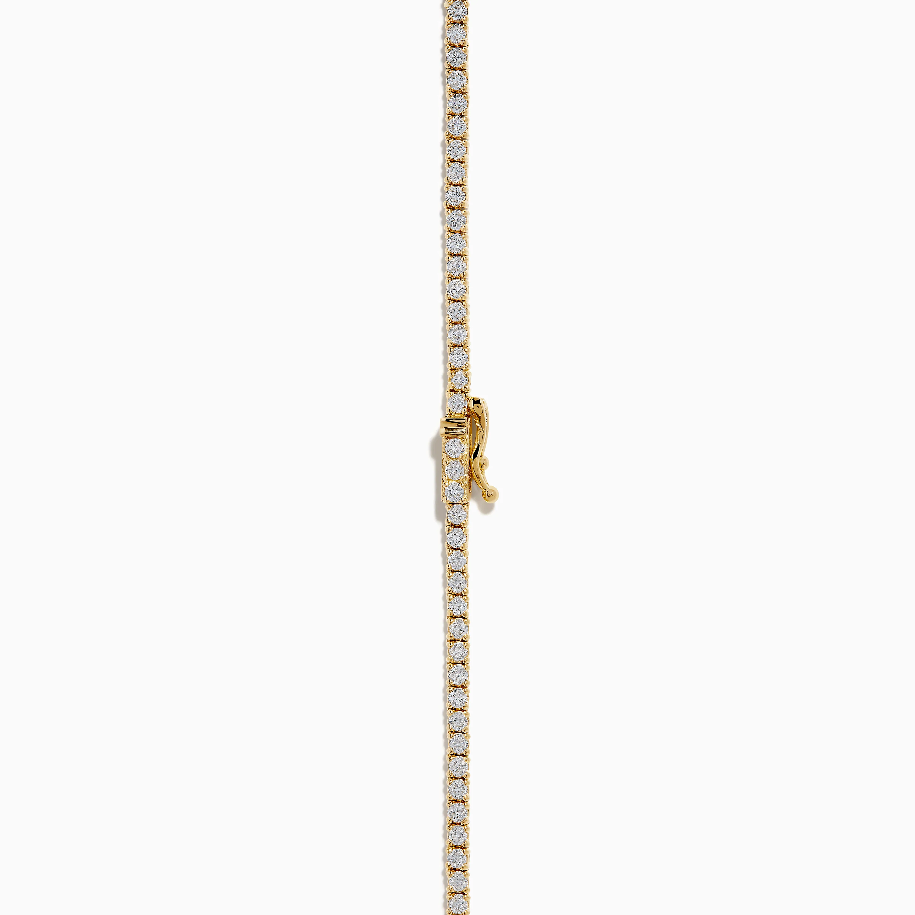 Lab Grown Diamond 4.9ct Tennis Necklace in 14K Yellow Gold - Image 4