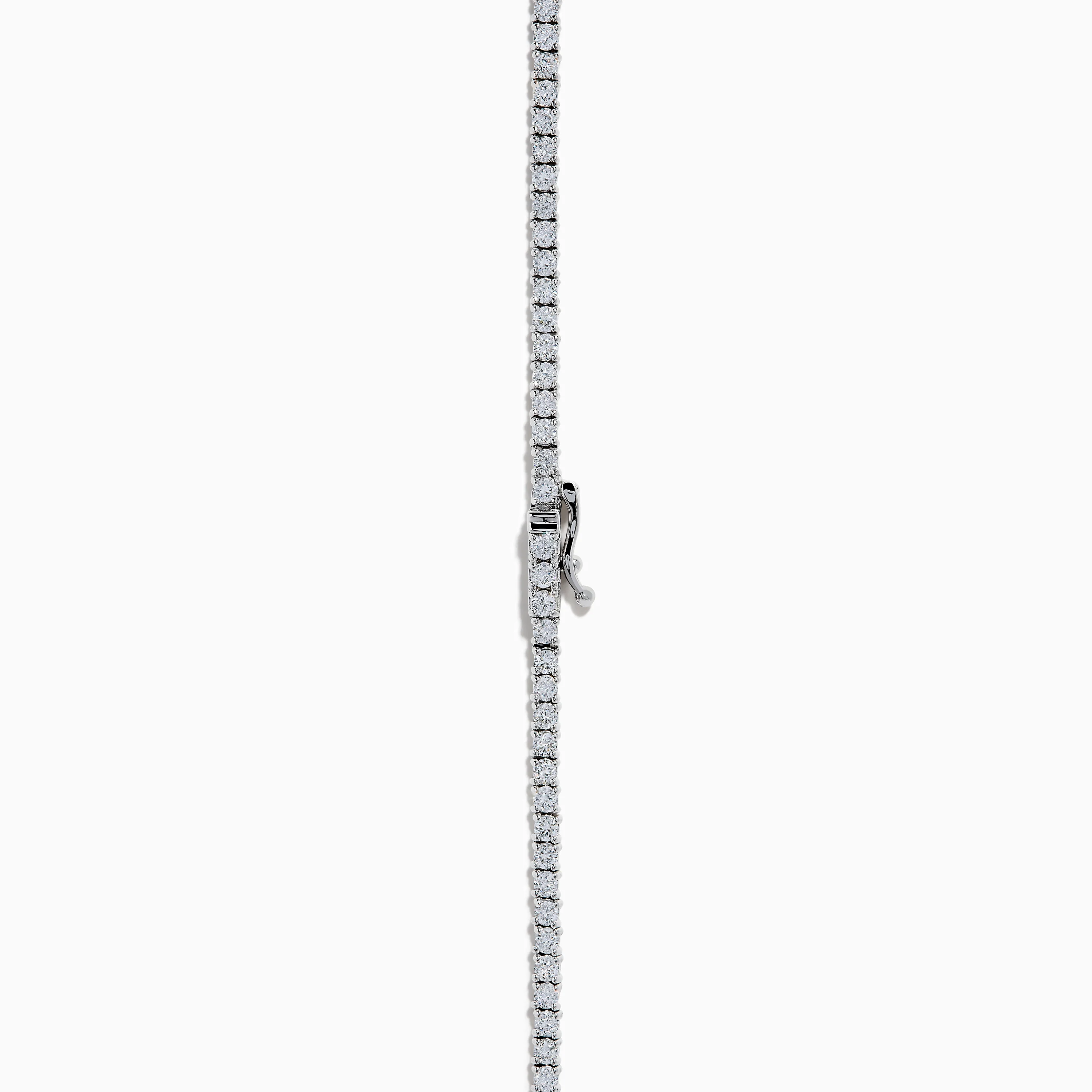Lab Grown Diamond 6.8ct Tennis Necklace in 14K White Gold - Image 4