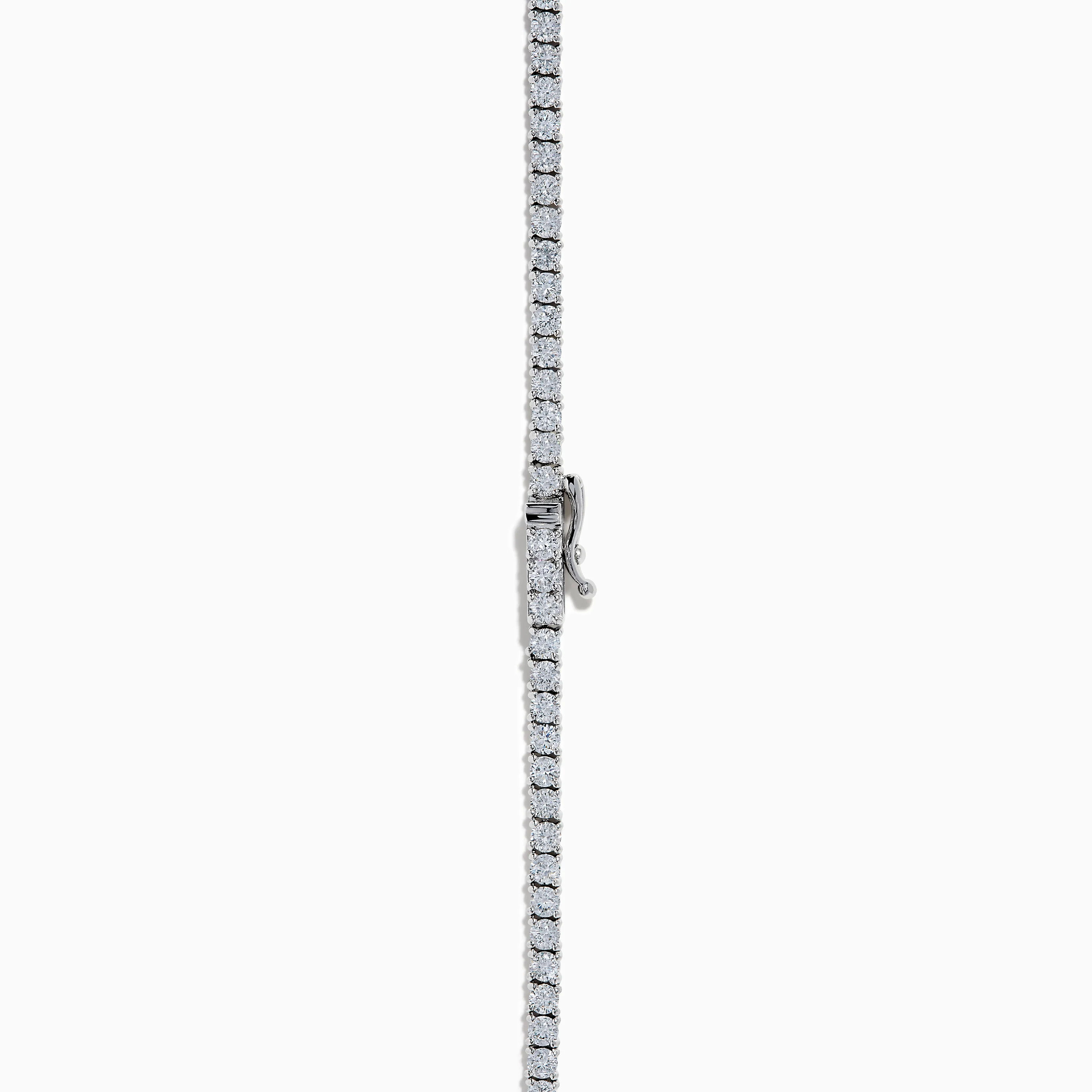 Lab Grown Diamond 9.8ct Tennis Necklace in 14K White Gold - Image 4