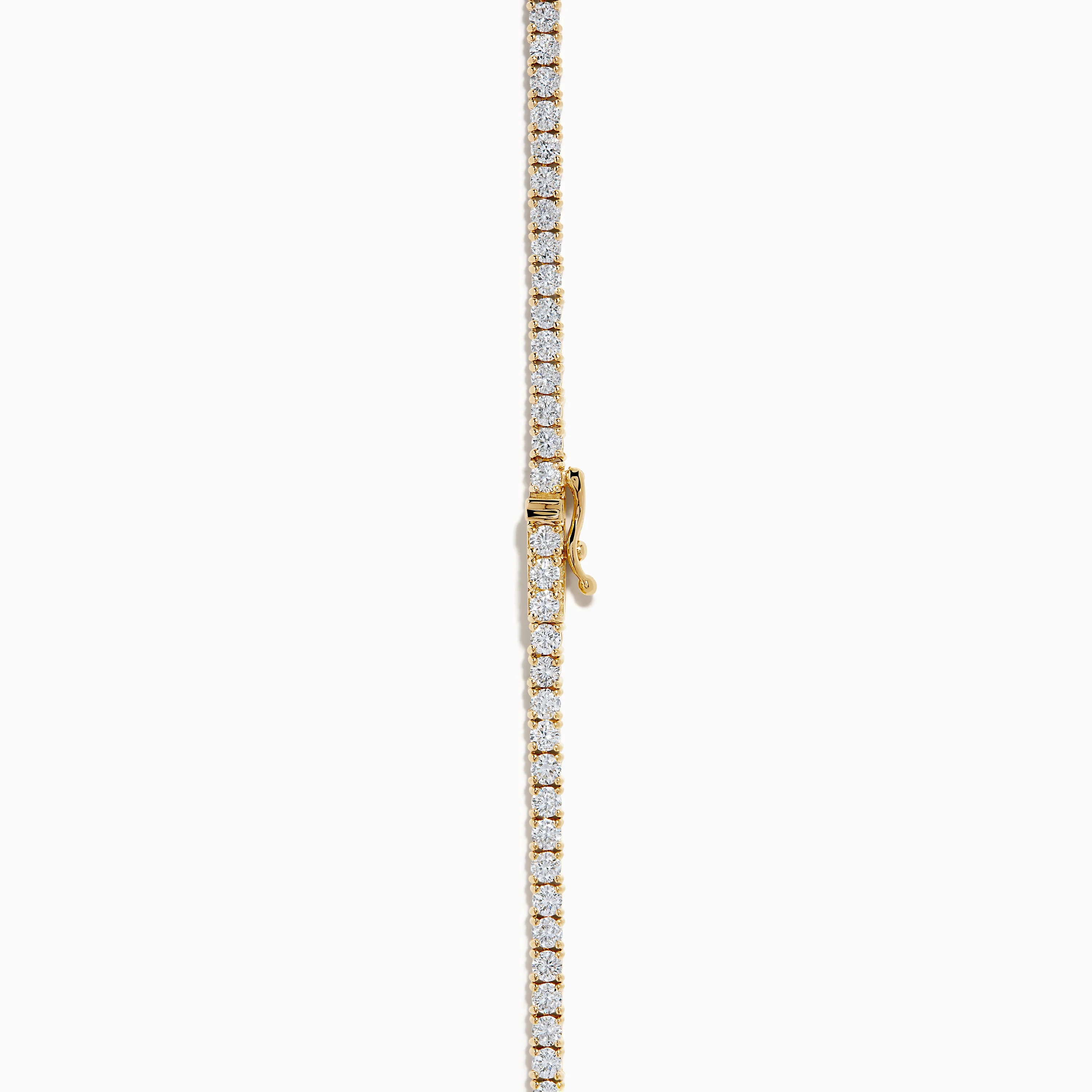Lab Grown Diamond 9.8ct Tennis Necklace in 14K Yellow Gold - Image 4