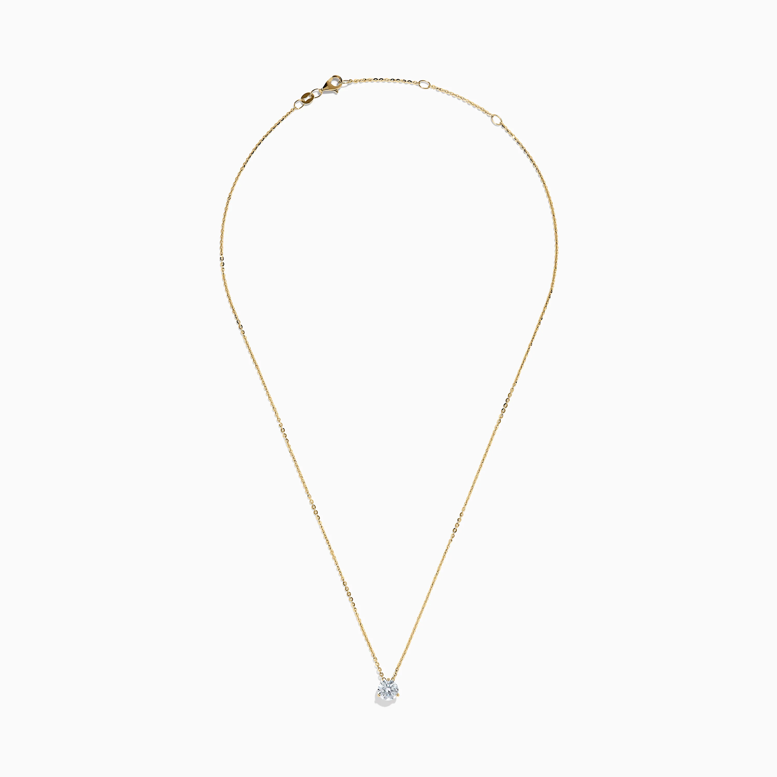 Lab Grown Diamond Earring and Necklace Set in 14K Yellow Gold - Image 4