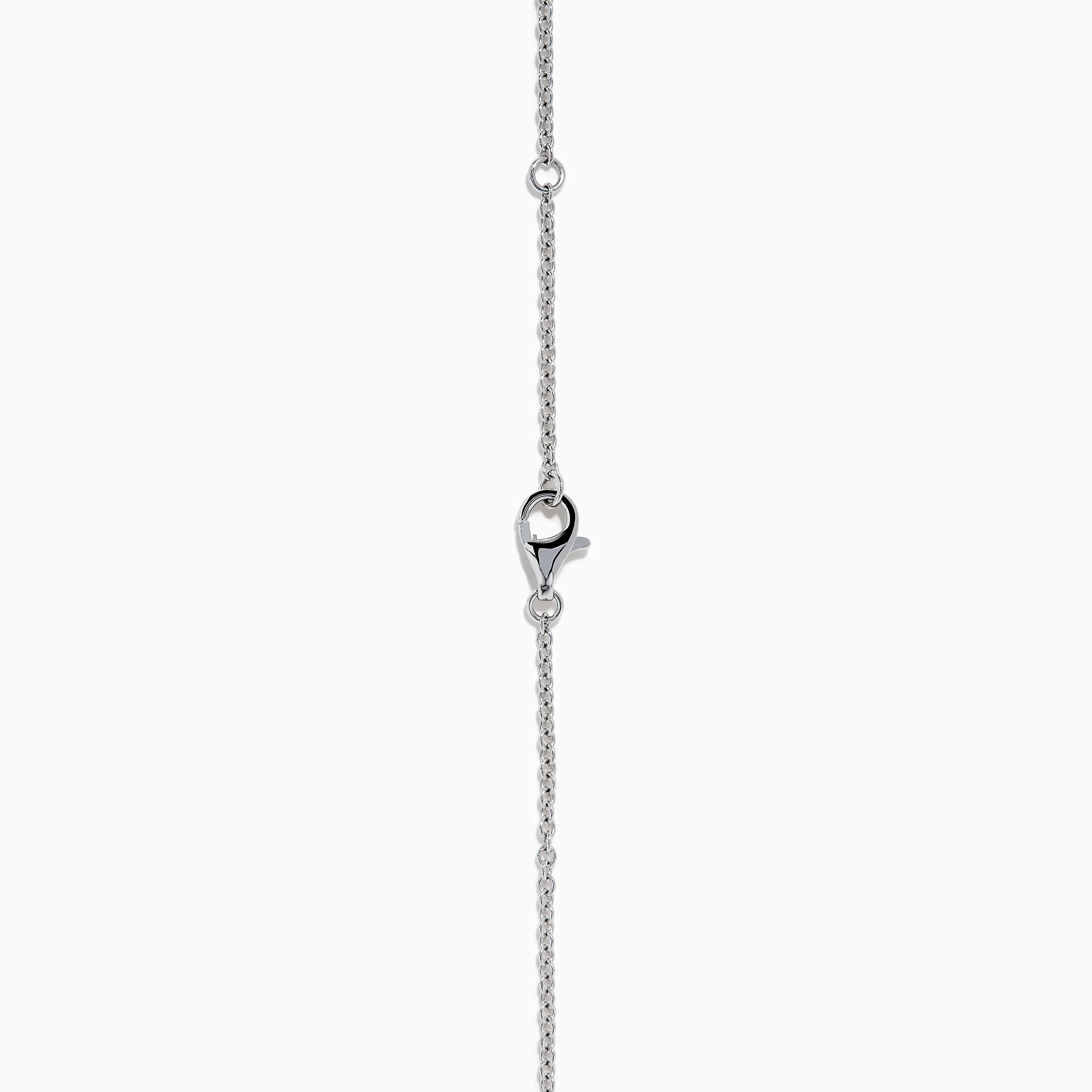 Lab Grown Multi Shape Diamond 7.25ct Tennis Necklace in 14K White Gold - Image 4