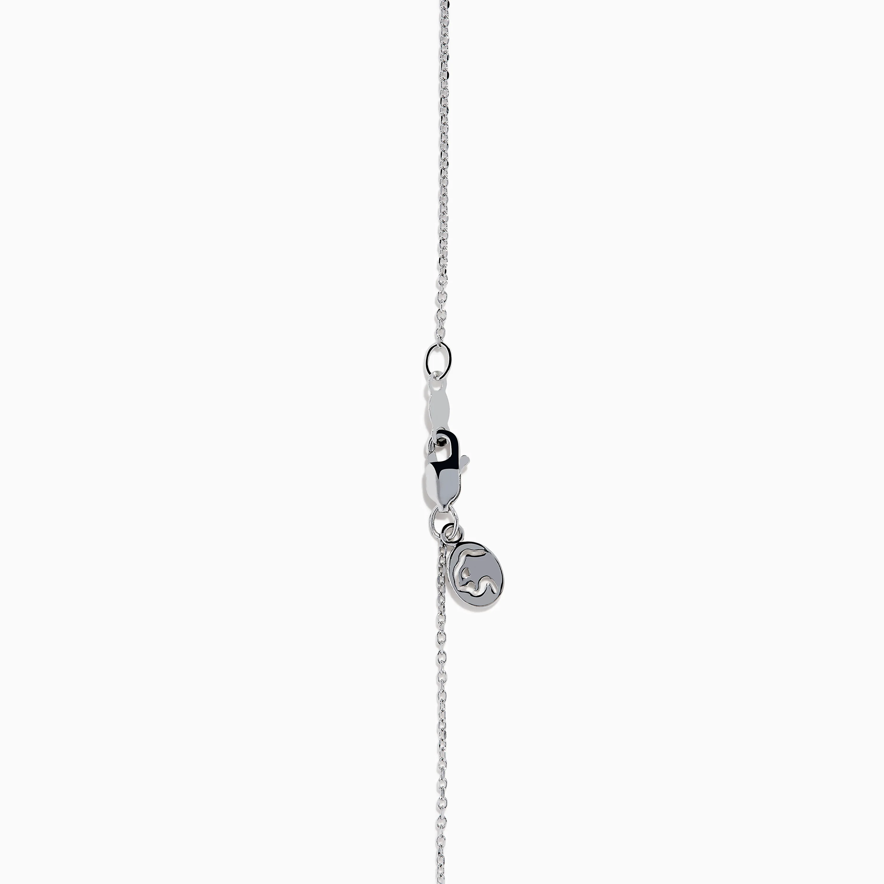 Lab Grown Pear Diamond Flower Pendant in 14K White Gold - Image 4