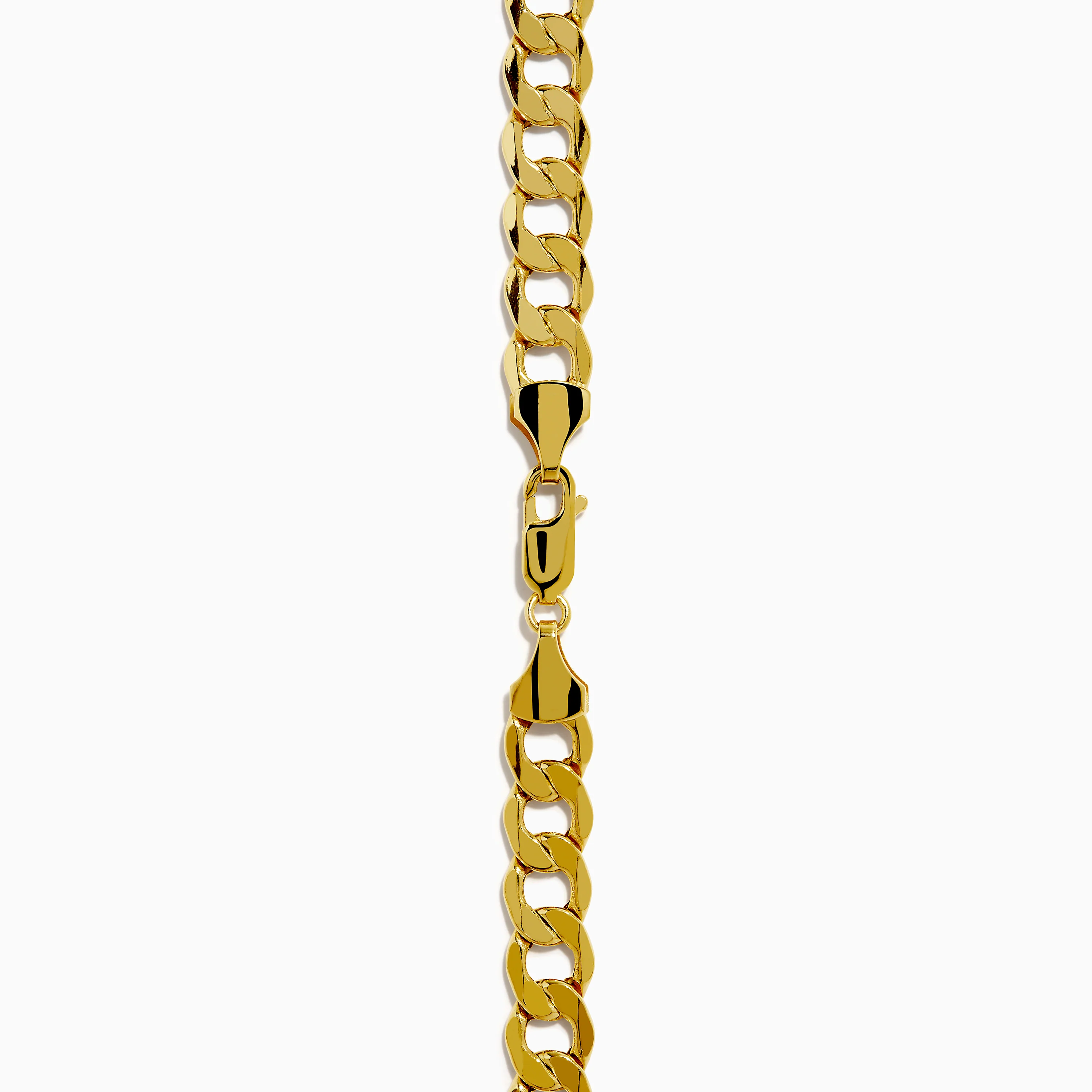 Men's 14K Yellow Gold Curb Link Chain Necklace - Image 4