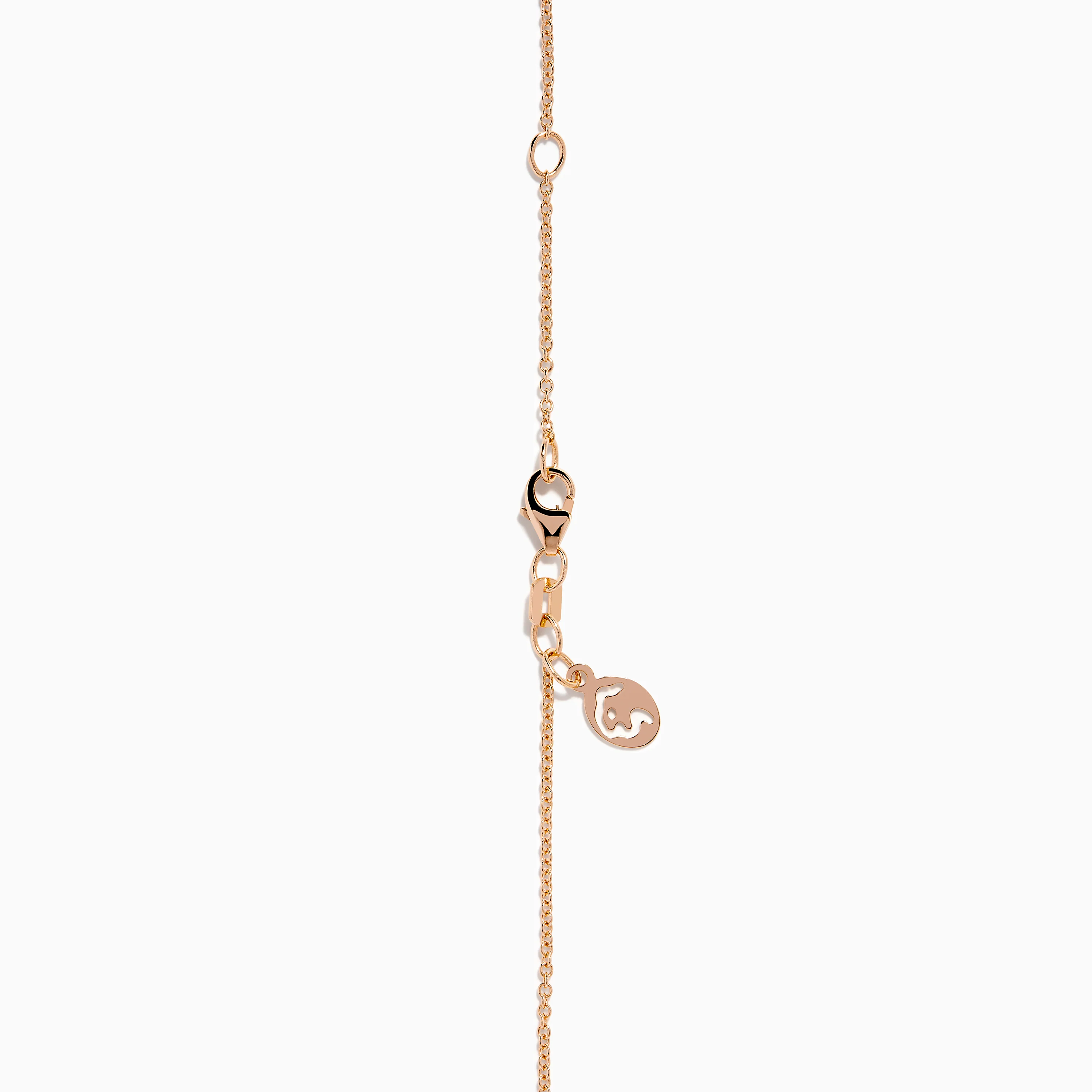 Nature 14K Rose Gold Pink Sapphire and Diamond Flower Pendant - Image 4