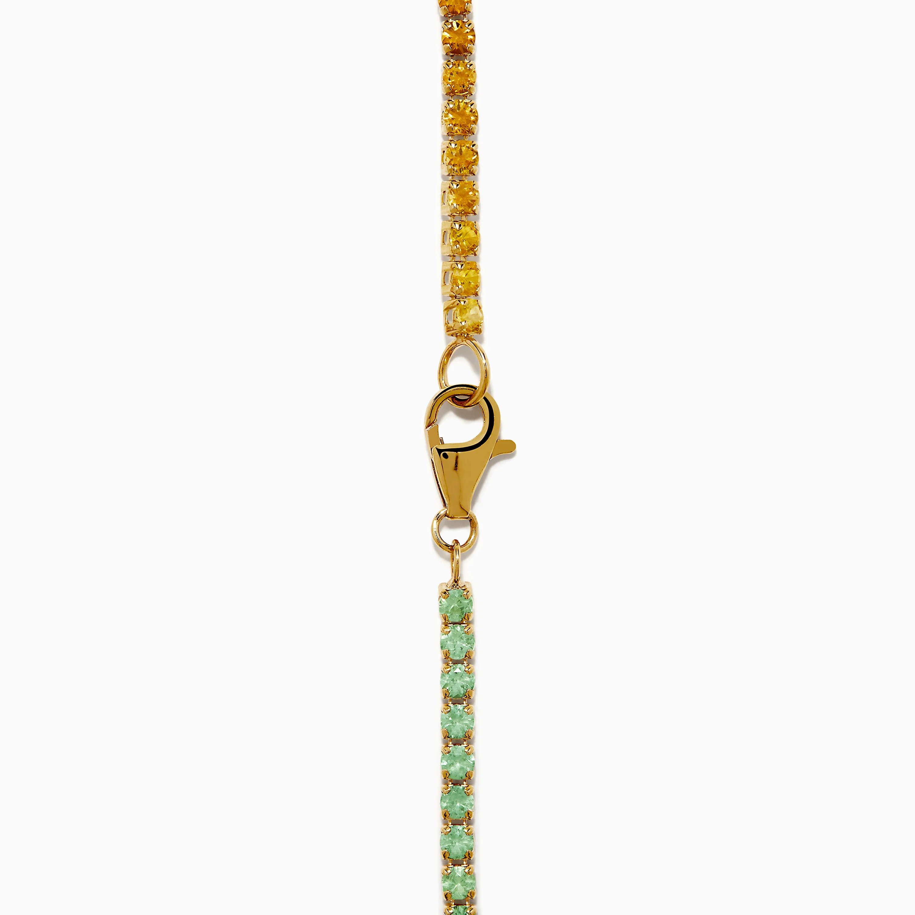Watercolors 14K Yellow Gold Multi Sapphire Tennis Bracelet - Image 4